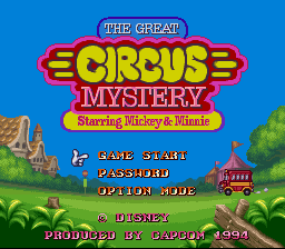 The Great Circus Mystery Starring Mickey & Minnie Title Screen